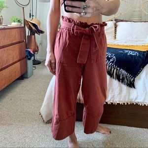 Rust Colored Wide Leg Pant